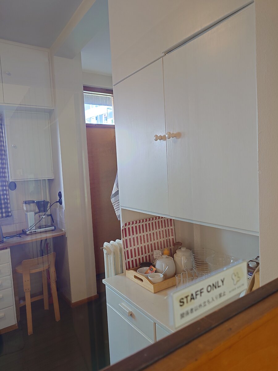 スタッフ専用となっているキッチンの入口