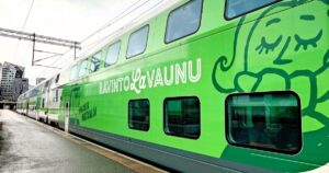 フィンランド国鉄VRのレストラン車両（緑のデザイン）