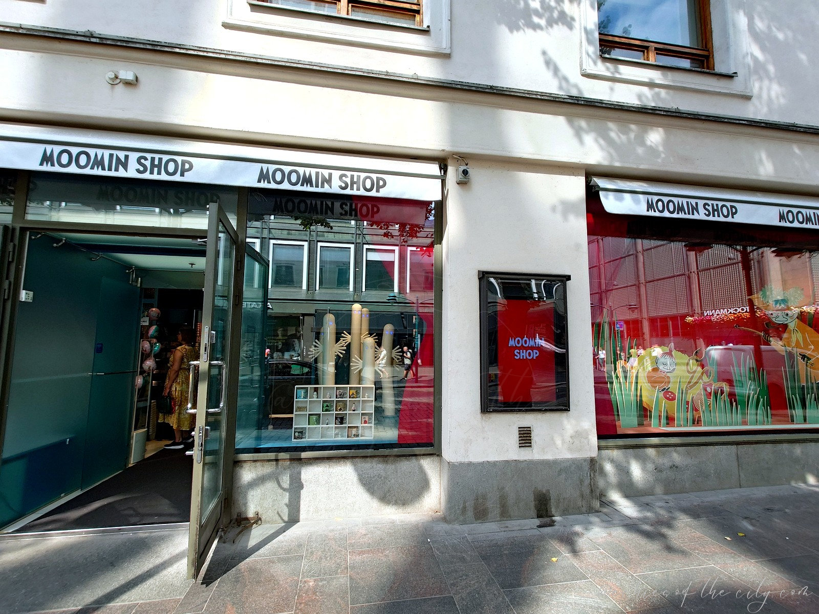 ムーミンショップの店先
